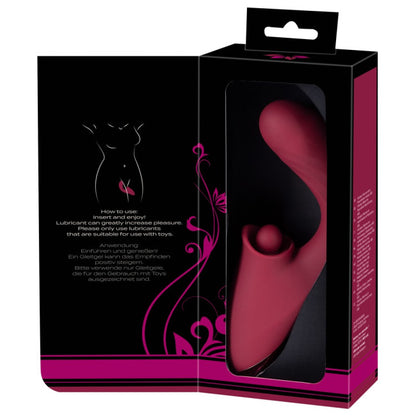 Javida 3 Function Vibrator Thrusting & Thumping Red
