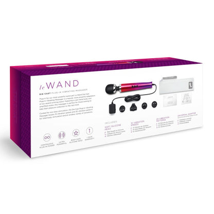 Le Wand Die Cast Plug-in Vibrating Massager Ombre