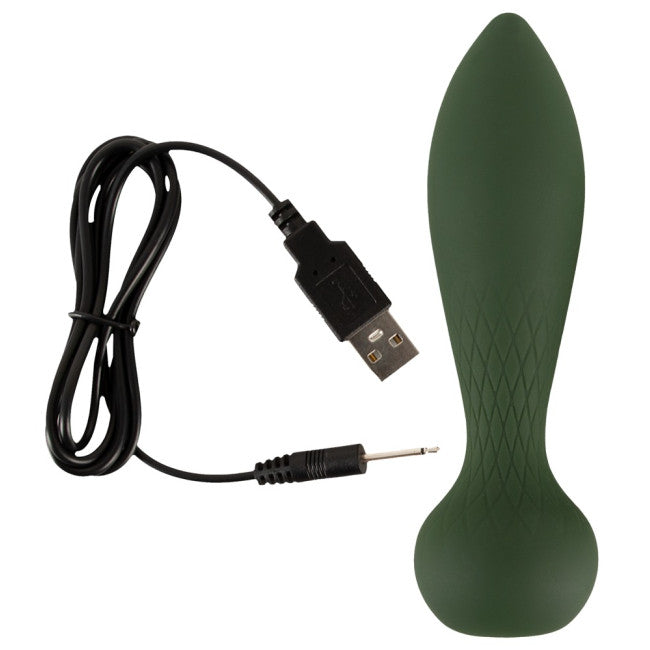 best anal sex lubricant Green Fox Tail Butt Plug for Couples - Metal & Plush Anal Toy main image 1