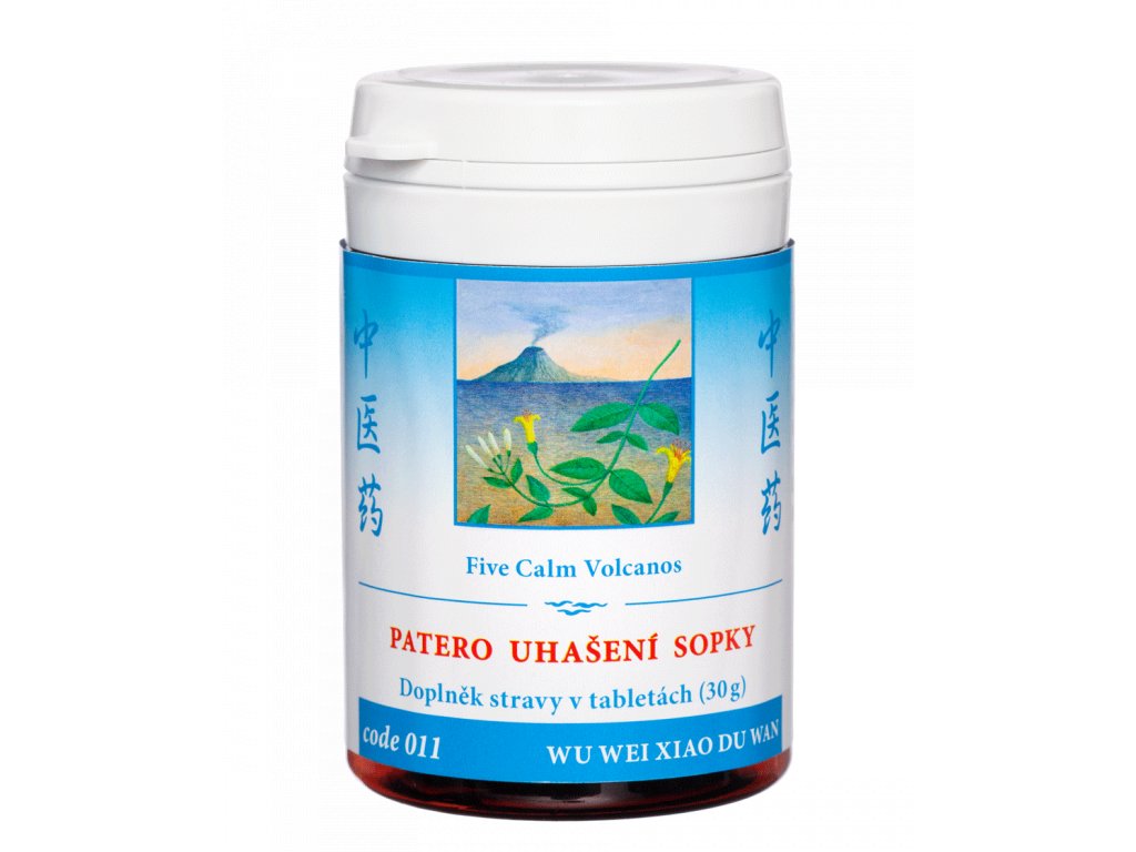 Five Calm Volcanos®, WU WEI XIAO DU WAN 100 tablets