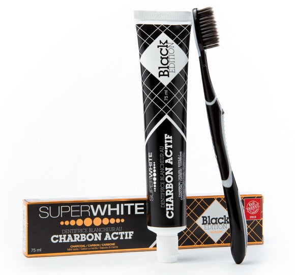 SUPERWHITE whitening toothpaste 75ml + Toothbrush Free