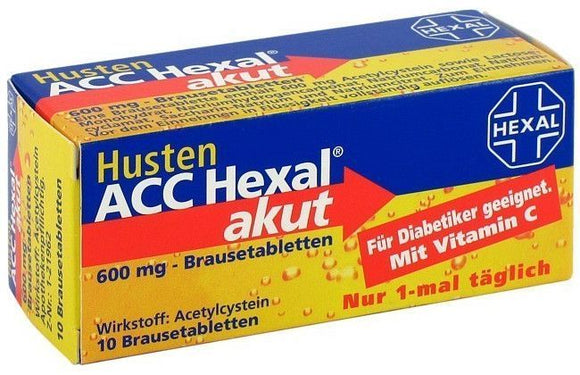 Husten (cough) ACC direct 600 mg 10 effervescent tablets