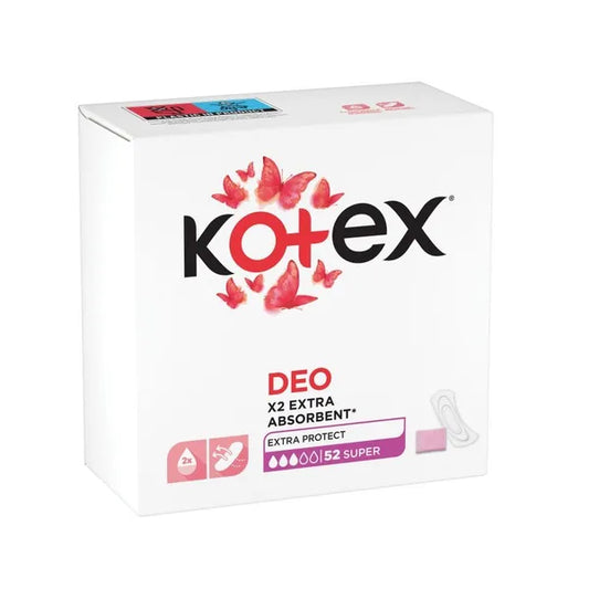 Kotex Liners Super Deo panty liners 3 packs x 52 pcs