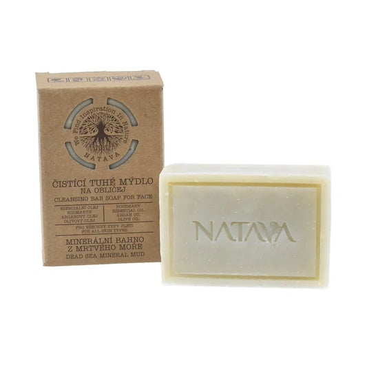 Natava Cleansing Bar Facial Soap Dead Sea Mineral Mud 100 g