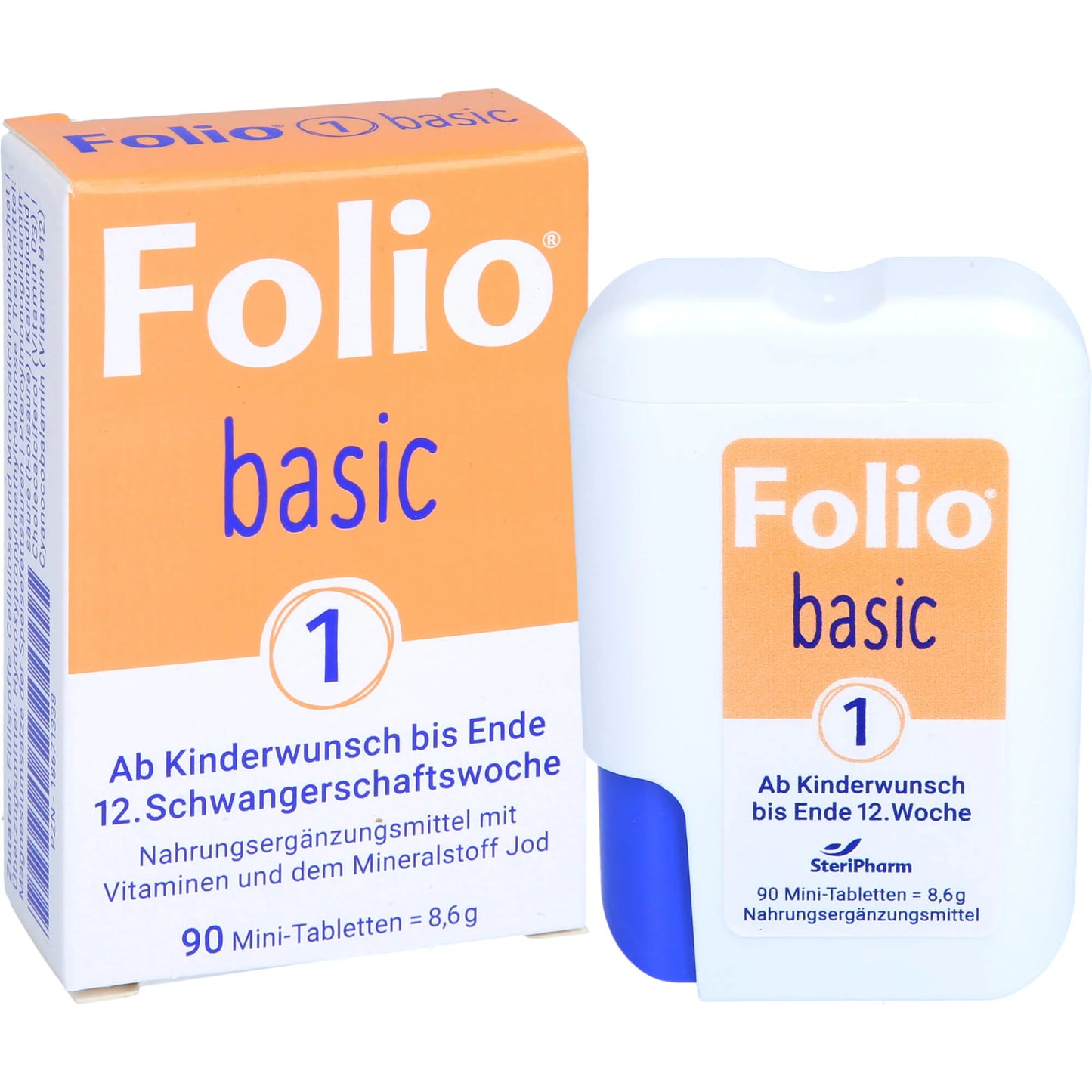 Folio 1 Basic from trying to conceive until the end of the 12th week, 90 tablets