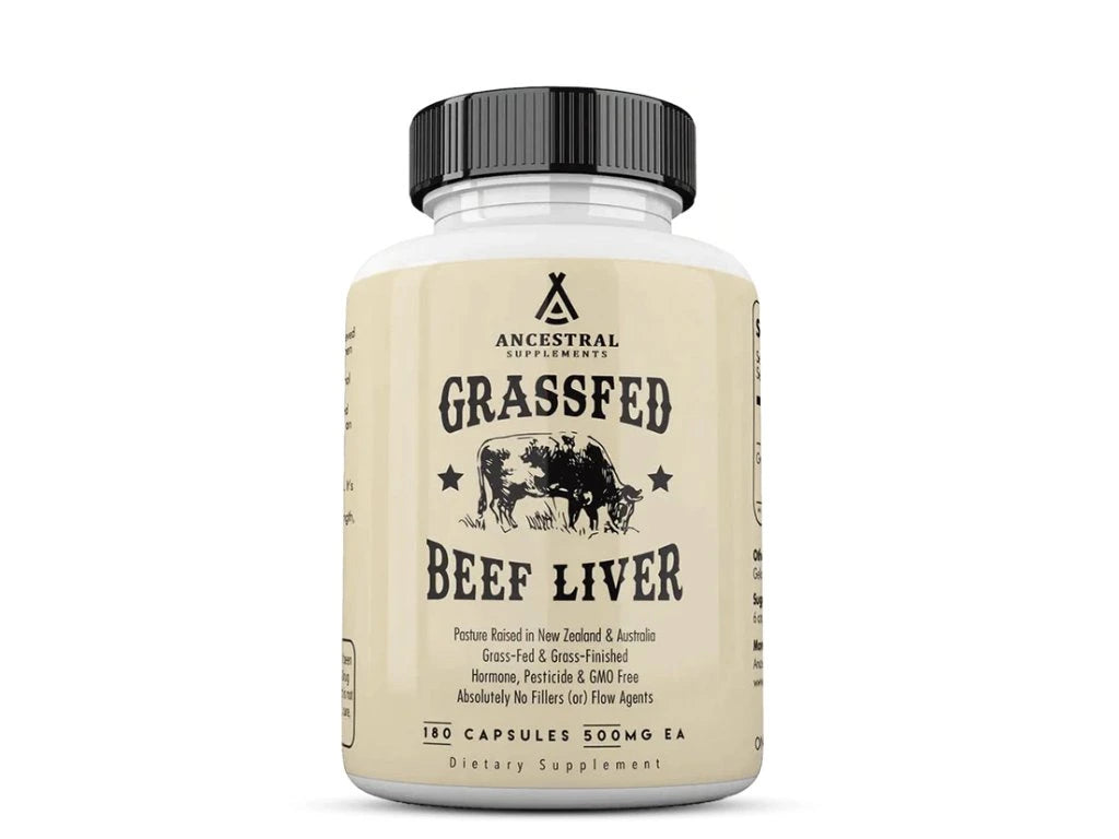 Ancestral Supplements Grass-fed beef liver 180 capsules