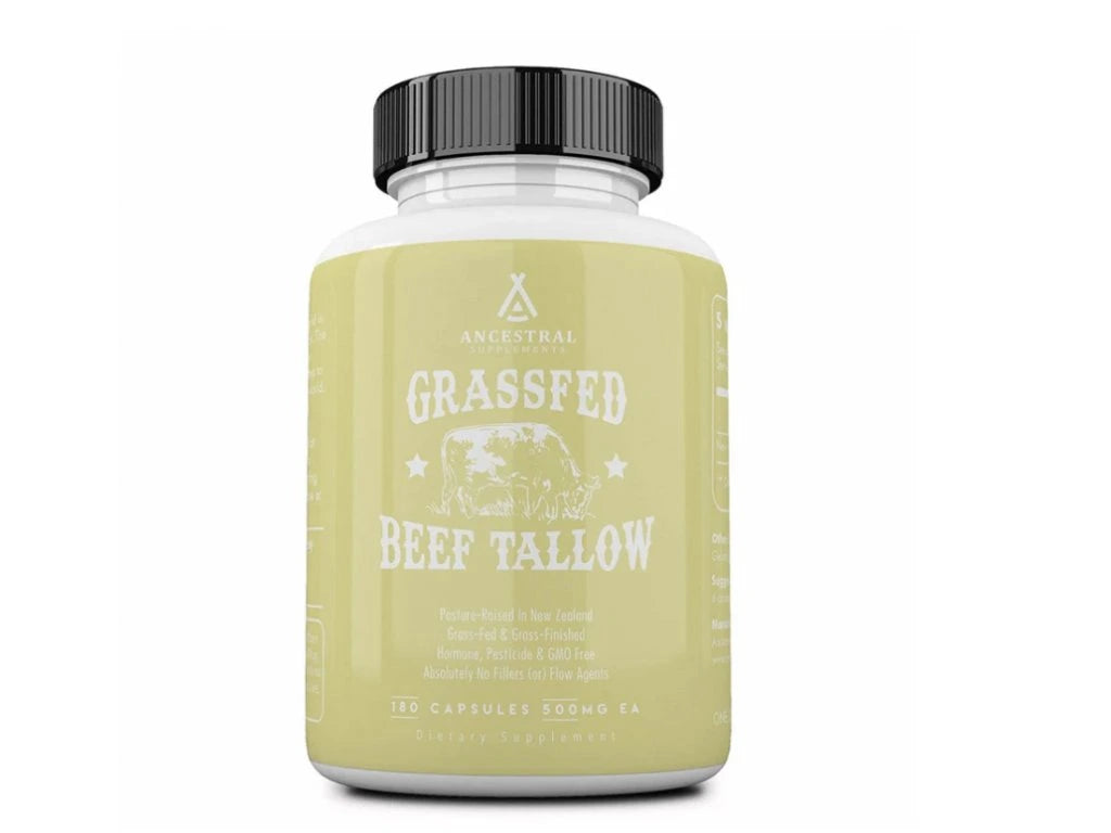 Ancestral Supplements Grass-fed Beef Tallow, 180 capsules