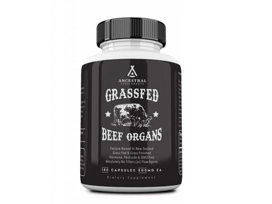 Ancestral Supplements Grass-fed beef Organs 180 capsules