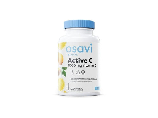 Osavi Active C, 1000 mg Vitamin C, 60 vegan capsules