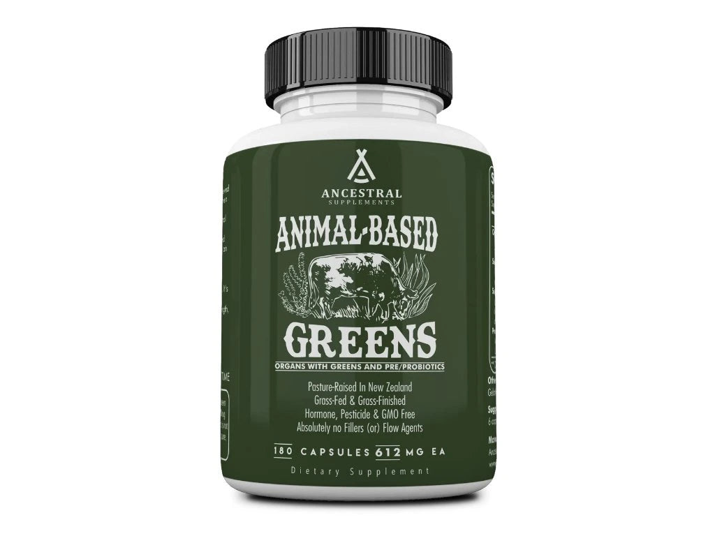 Ancestral Supplements Animal-Based Greens, Superfood with probiotics 180 capsules