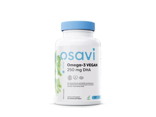 Osavi Omega-3 VEGAN, 250 mg DHA, 120 vegan capsules