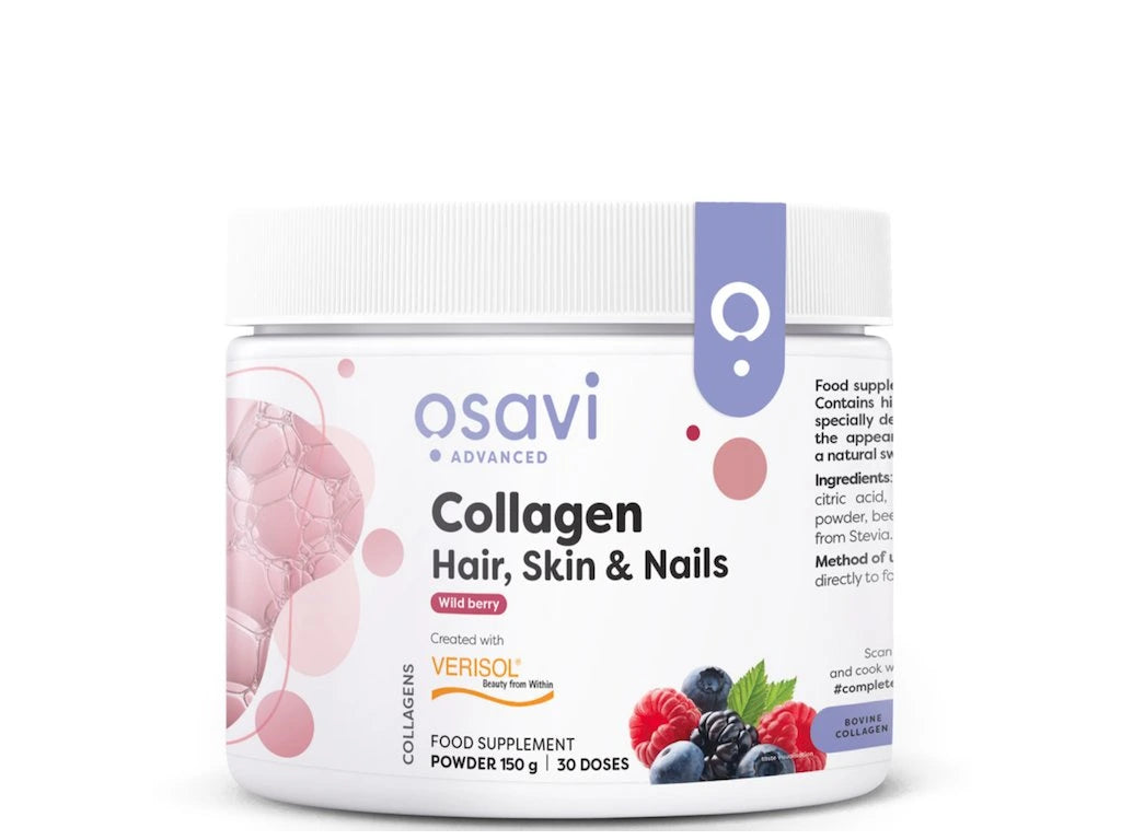 Osavi Collagen Powder Hair, Skin & Nails, Wild berry, 150 g - 30 doses