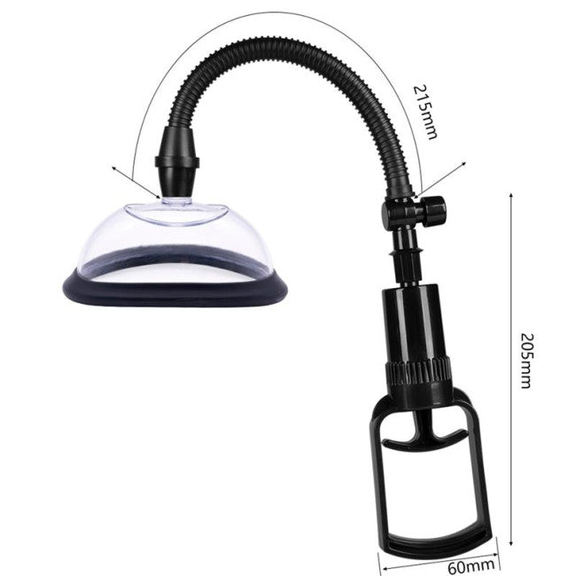 LateToBed Bumper Manual Vacuum Vagina Pump with 2 Cups