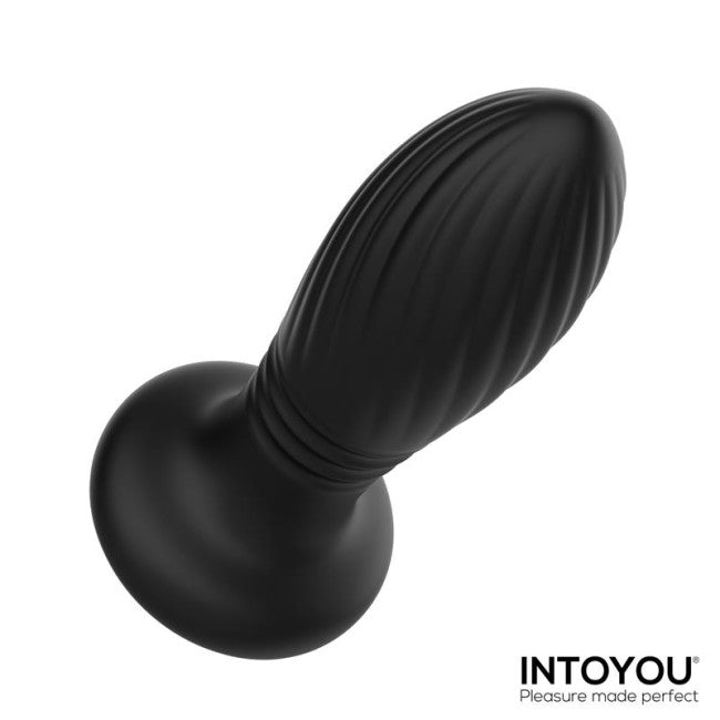 InToYou Tiany Thrusting Led Lighted Anal Plug with Remote Control Blac  My  Dr. XM