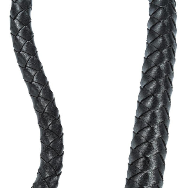 LateToBed BDSM Line Weave Devil Tail Butt Plug Black