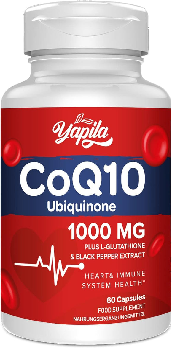 CoQ10 Ubiquinone with L-Glutathione 1000 mg - 60 capsules