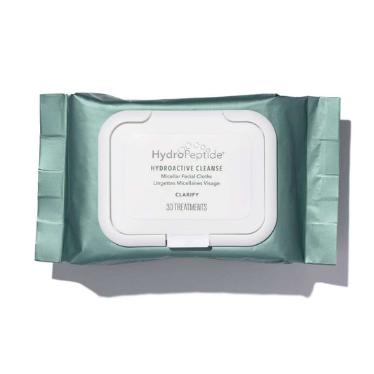 HydroPeptide HydroActive Cleanse - Micellar facial cleansing wipes, 30 pieces