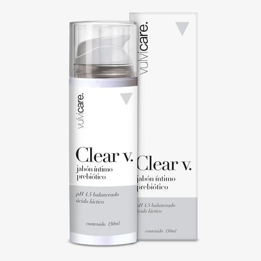 Vulvicare Clear V Prebiotic Intimate Soap pH 4.5 Balanced 150 ml