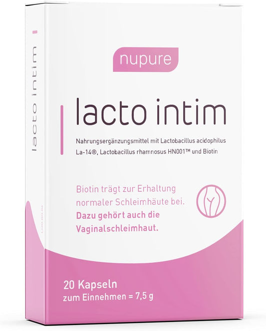 Nupure Lacto Intim Lactic Acid Bacteria 20 Capsules