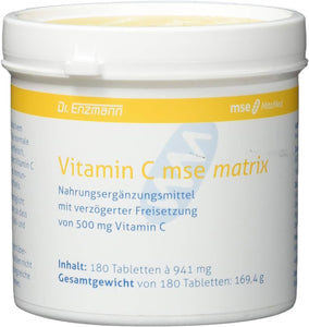Mse Pharmazeutika Vitamin C Matrix 180 Tablets