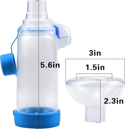 Pet Inhaler Spacer for Cat or Dog Hand Spacer with Exclusive Breath Indicator (Mask for Dogs)