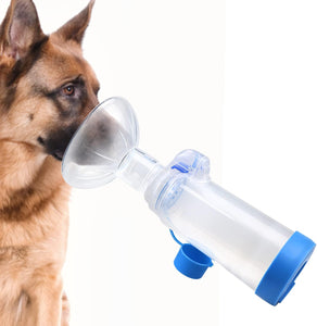 Pet Inhaler Spacer for Cat or Dog Hand Spacer with Exclusive Breath Indicator (Mask for Dogs)
