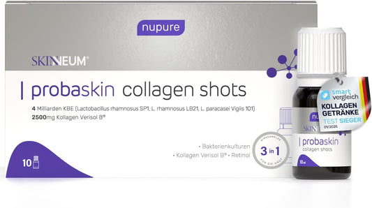 Nupure® Probaskin  Lactoglow, Collagen Peptide Drink 10 Drinking Ampoules of 10 ml