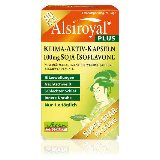 Alsiroyal PLUS Climate Active Capsules 100 mg soy isoflavones 90 capsules