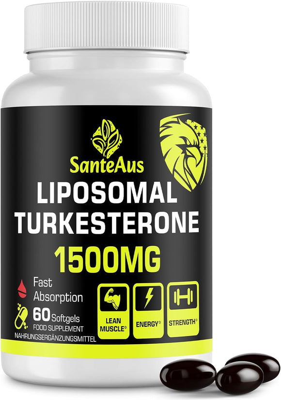SanteAus Liposomal Turkesterone 1500 mg - 60 softgels