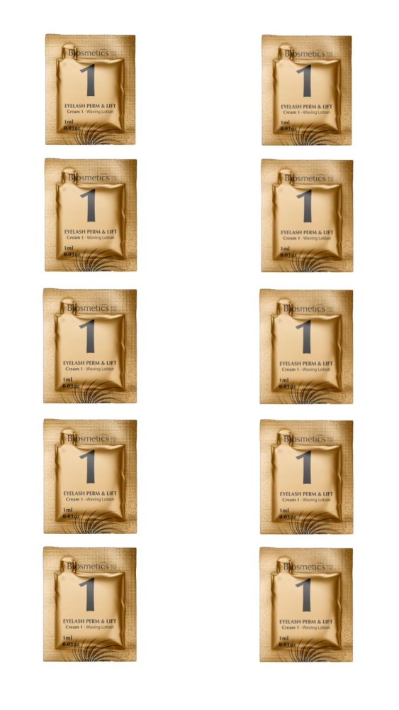 BIOSMETICS Eyelash Perm & Lift Cream 1 - Waving Lotion 10 pcs x 1 ml