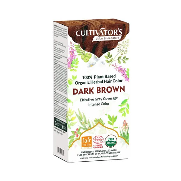 Cultivator's Organic Herbal Hair Color Dark Brown