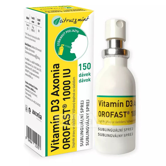 Vitamin D3 Axonia OROFAST 1000 IU Spray 30 ml
