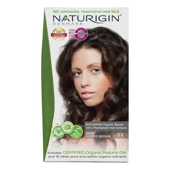 NATURIGIN Organic Permanent Hair Color Dark Coffee Brown 3.0 - 115 ml