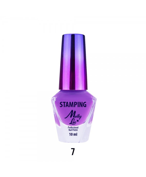 Mollylac nail stamping polish 07 purple, 10 ml