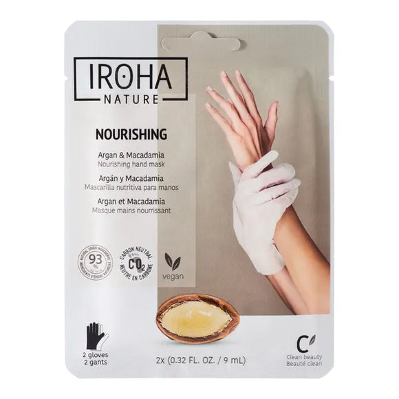 Iroha nature Nourishing gloves with argan oil 1 pair