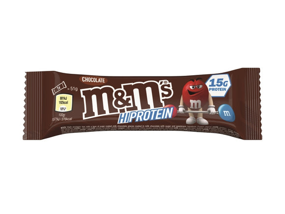 M&M's HiProtein Bar 51 g Chocolate - 3-pack