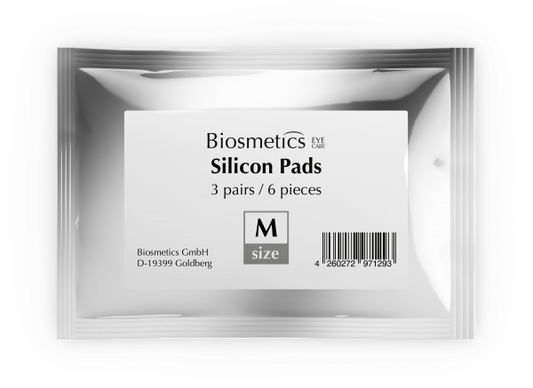 BIOSMETICS silicone eyelash curlers M, 3 pairs