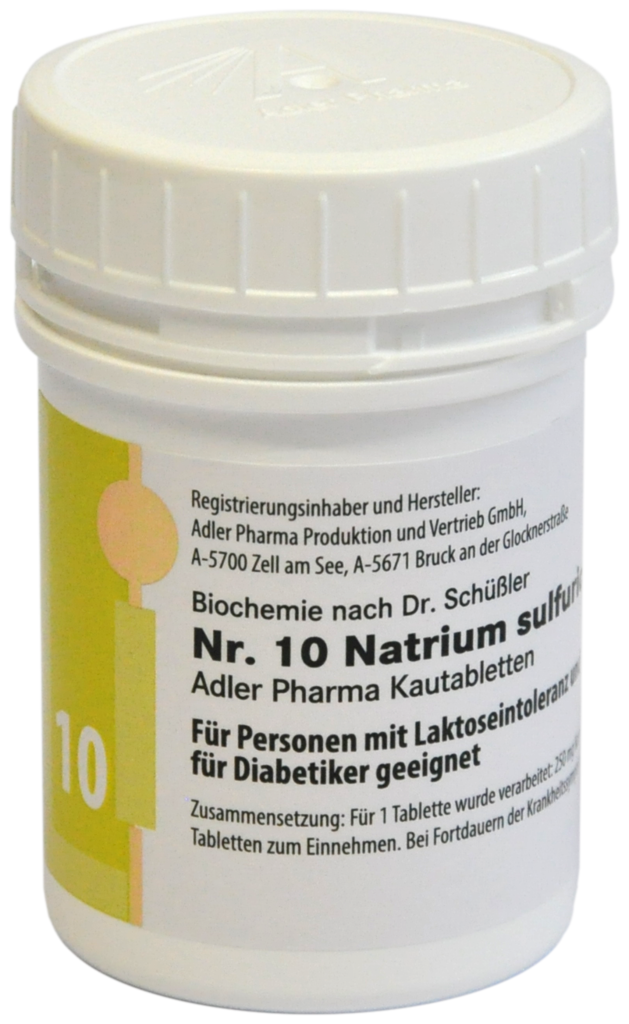 Adler Schuessler No.10 Sodium sulfuricum D6, 250 g