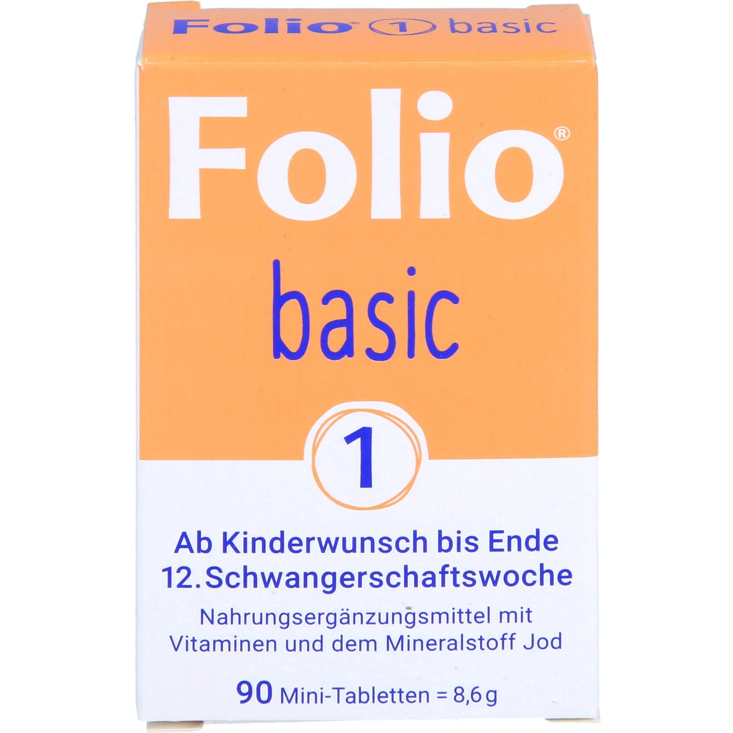 Folio 1 Basic from trying to conceive until the end of the 12th week, 90 tablets