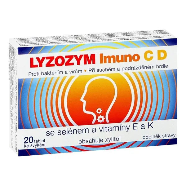 LYZOZYM Immuno CD with selenium and vitamins E and K 20 chewable tablets