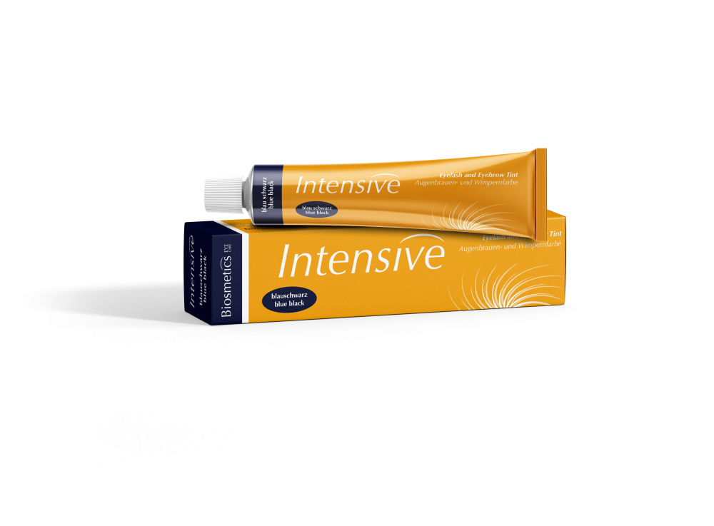 BIOSMETICS eyelash and eyebrow dye Intensive Blue black, 20 ml