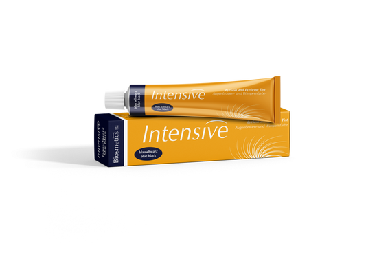 BIOSMETICS eyelash and eyebrow dye Intensive Blue black, 20 ml