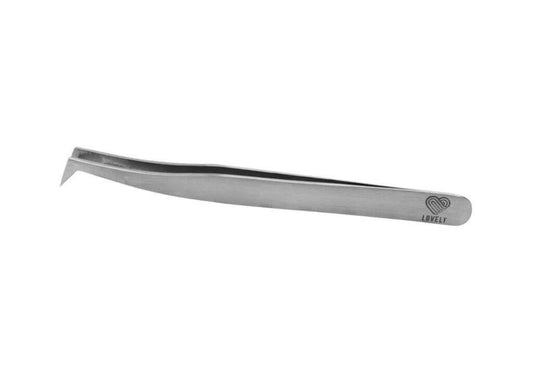 LOVELY eyelash tweezers “Soft L”, curved