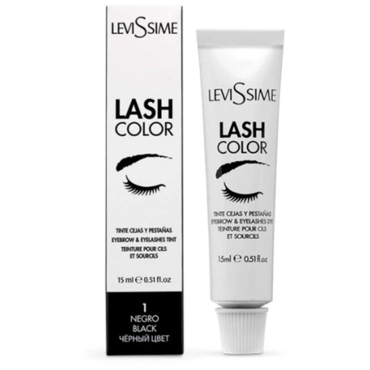 LEVISSIME eyelash and eyebrow dye Black, 15 ml