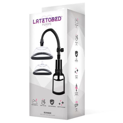 LateToBed Bumper Manual Vacuum Vagina Pump with 2 Cups