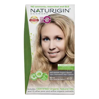 NATURIGIN Organic Permanent Hair Color Beige Golden Blonde 10.3 - 115 ml