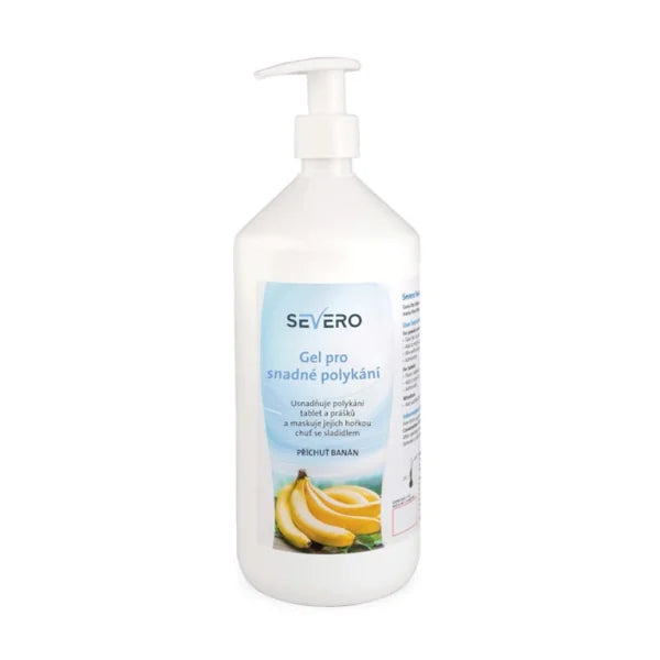 SEVERO Gel for easy medicine swallowing banana flavor 1000 ml