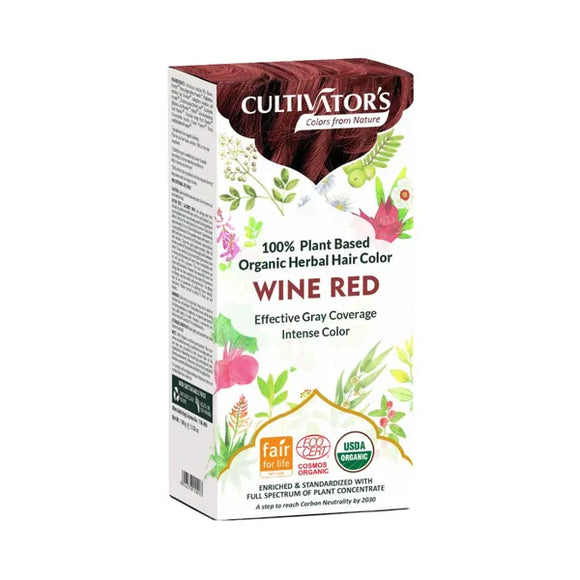 Cultivator's Organic Herbal Hair Color Wine Red