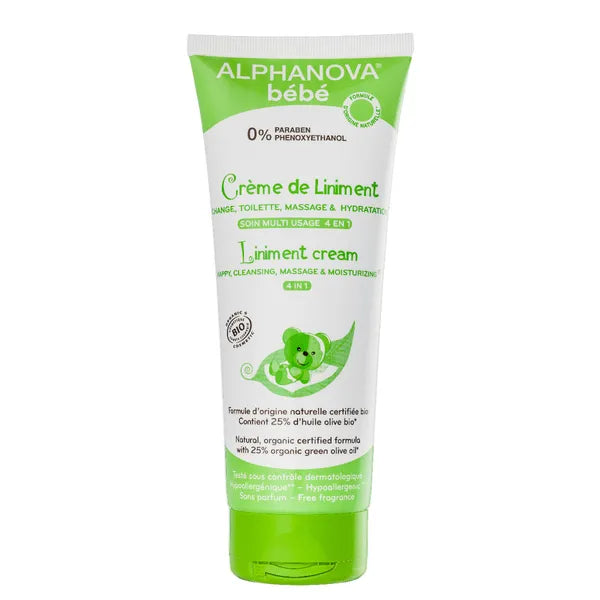 Alphanova Bébé Liniment cream 4-in-1 BIO 200 ml