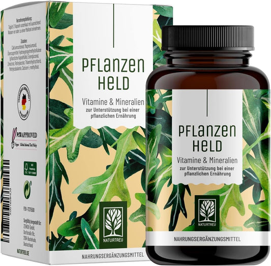 NATURTREU® Pflanzen held Vegan Multivitamin 120 Capsules